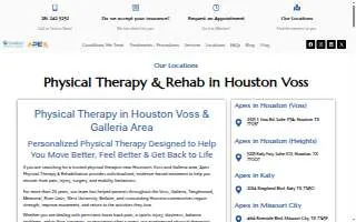 APEX Physical Rehabilitation & Wellness-Houston-Voss website