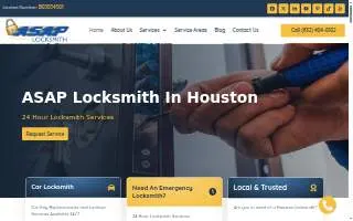 ASAP Locksmith of Houston website