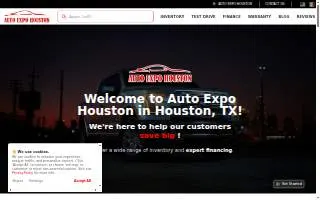 Auto Expo Houston website