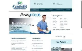 Campbell's Compounding Pharmacy website