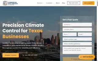 Commercial HVAC of Houston website