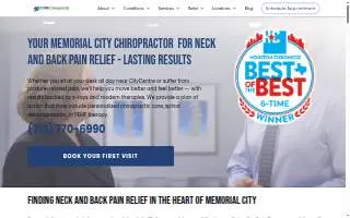 CORE Chiropractic - Memorial City website