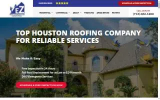 EZ Roof and Construction website