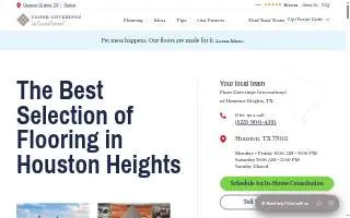 Floor Coverings International of Houston Heights website