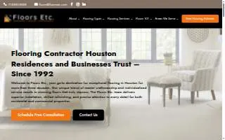Floors Etc. website