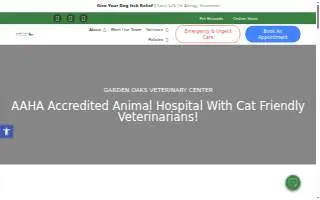 Garden Oaks Veterinary Center website