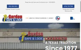 Gordon Safe & Lock, Inc. website