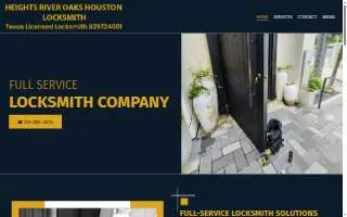 Heights River Oaks Houston Locksmith website