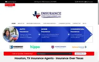Insurance Over Texas Agency, LLC website