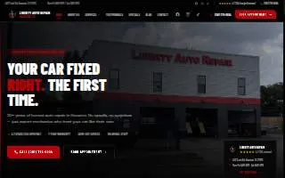 Liberty Auto Repair of Houston website