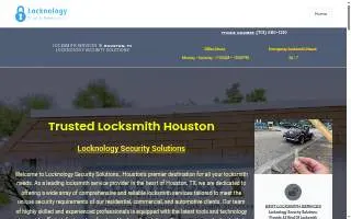 Locknology Security Solutions website