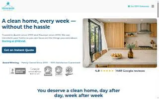 MoreHands Maid Service of Houston website