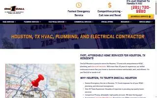 OneCall Houston website