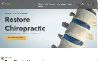 Restore Chiropractic of Houston website