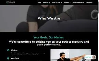 Revolve Physical Therapy - Medical Center website