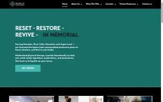 Revolve Physical Therapy - Memorial/Spring Branch website