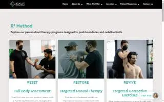 Revolve Physical Therapy - River Oaks website