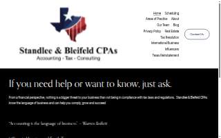 Texas Accounting Firm - Standlee & Bleifeld CPAs PLLC