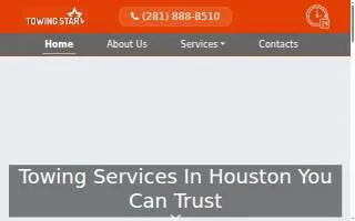 Towing Star Houston website