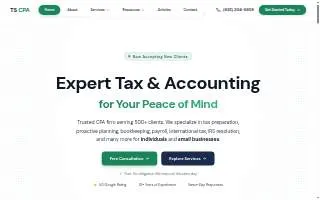 TS CPA website