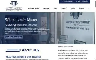 Universal Law Group, PLLC website