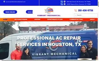 Vibrant Mechanical website