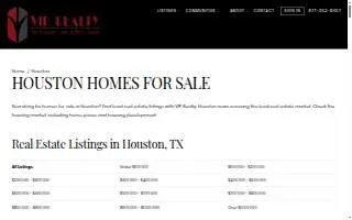 VIP Realty - Houston website