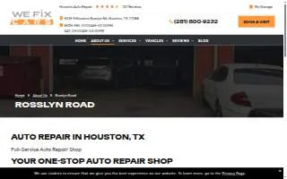 We Fix Cars of Houston website
