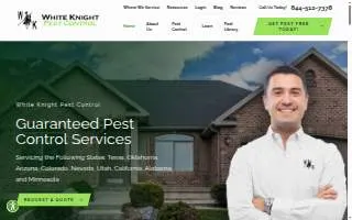 White Knight Pest Control of San Antonio website