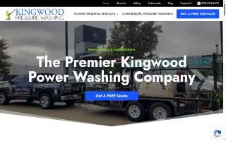 Kingwood Pressure Washing, LLC. website