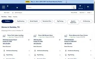 Petco of Humble website