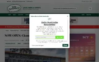 Clean Car Wash of Huntsville website