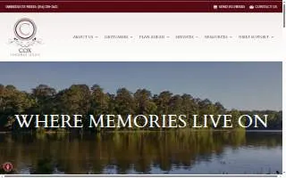 Cox Funeral Home website