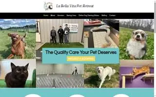 La Bella Vita Pet Retreat website