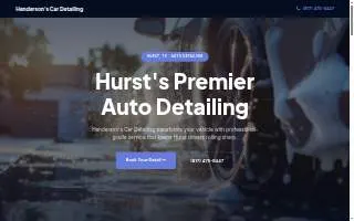 Henderson's Car Detailing website