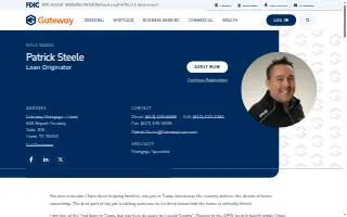 Patrick Steele - Gateway Mortgage website