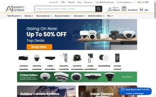 A1 Security Cameras website