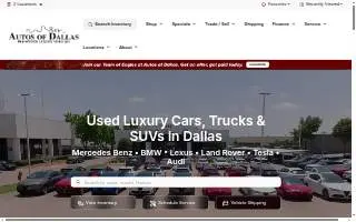 Autos of Dallas website