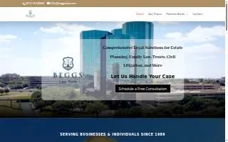 Beggs Law Firm website