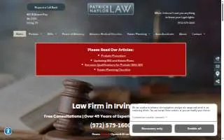 Patrick Naylor Law website
