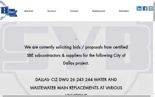 SYB Construction Company, Inc. website