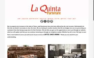 La Quinta Furniture website