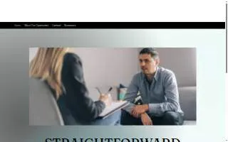 StraightForward Counseling website