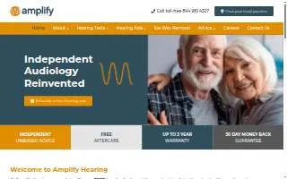 Amplify Hearing USA website