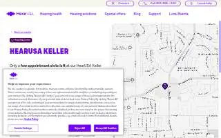 HearUSA of Keller website