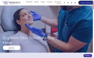 Monarch Dermatology of Keller website