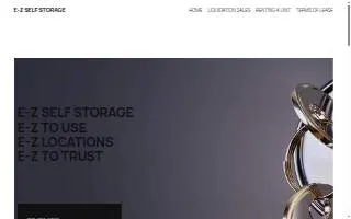 EZ Self Storage of Kerrville website