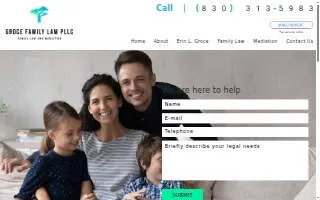 Groce Family Law, PLLC website