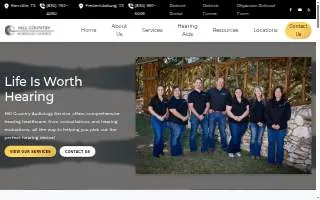 Hill Country Audiology Service website