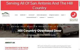 Hill Country Overhead Door website